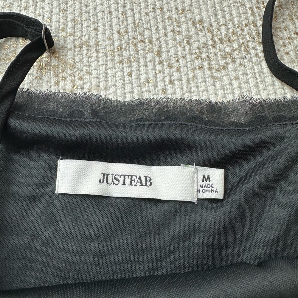 JUSTFAB Black Sequin Cami Tank NWT | Size Medium - Picture 13 of 16